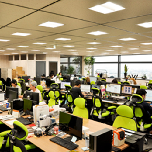 株式会社PBFHDの社内の様子